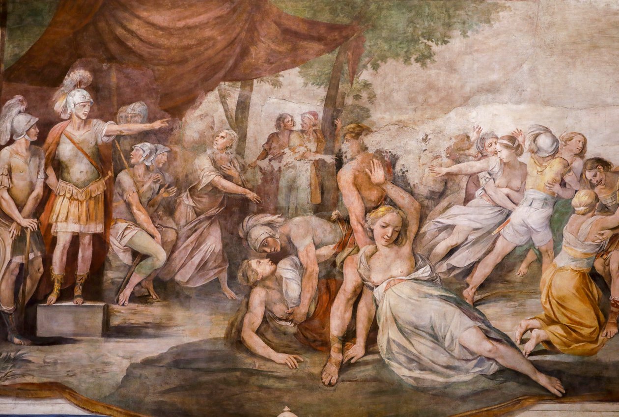 Rape of the Sabine Women (detail) by Giuseppe (1568 1640) Cesari