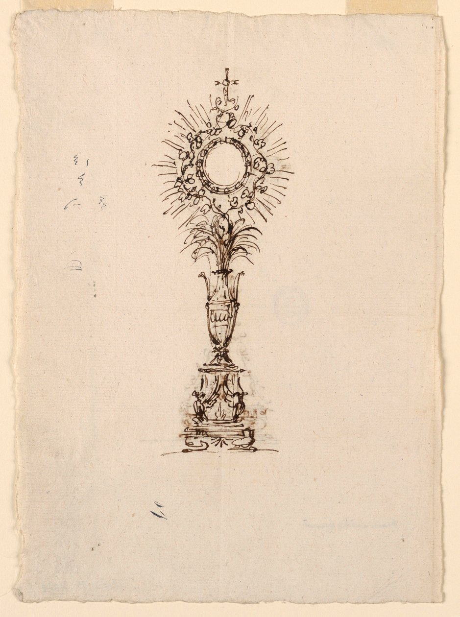 Design for a Monstrance by Giuseppe Barberi