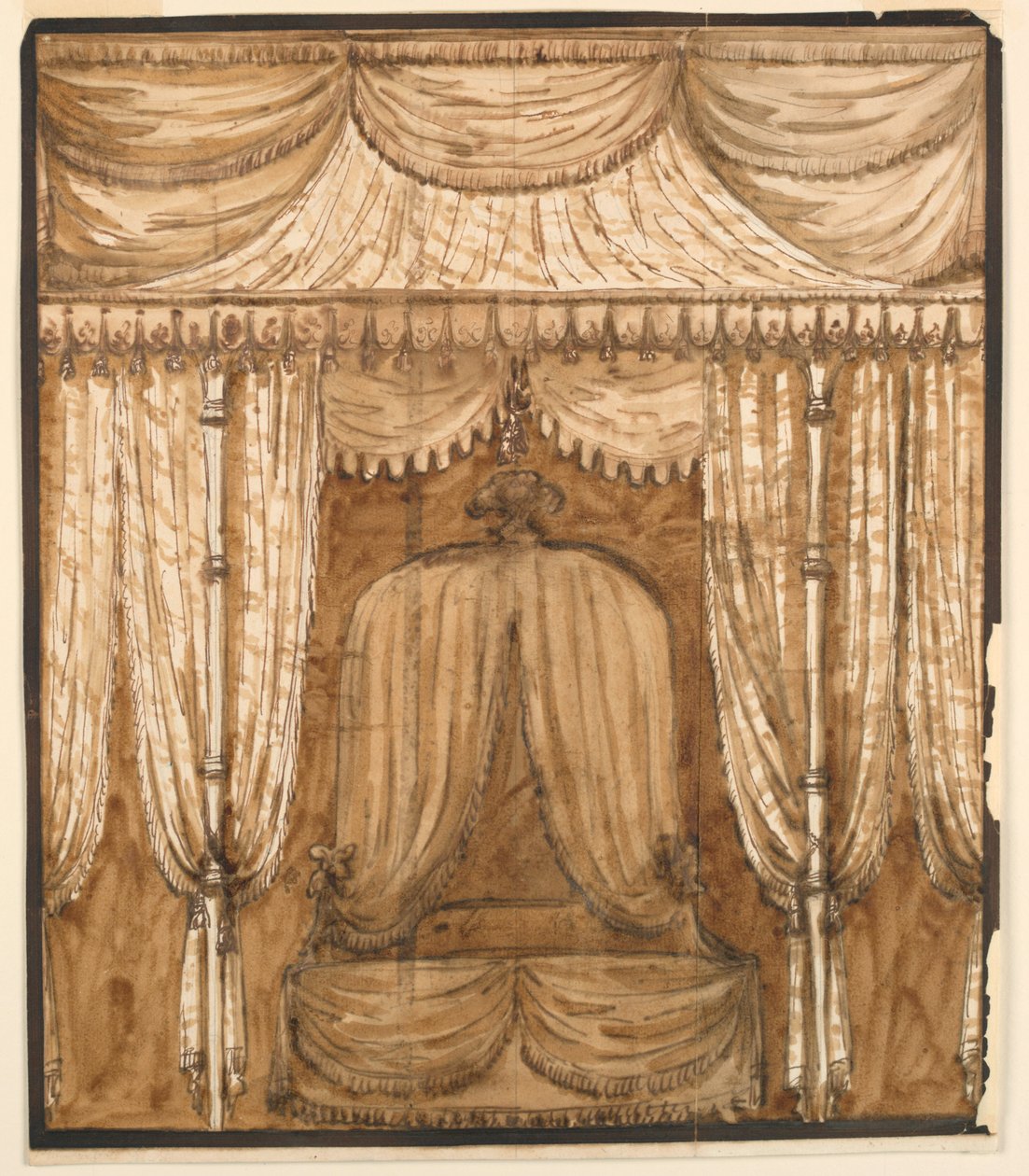Elevation of a Bed Alcove, ca. 1790 by Giuseppe Barberi