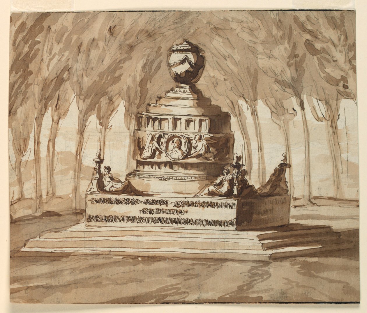 Sepulchral Monument for Poet Pietro Chiari by Giuseppe Barberi