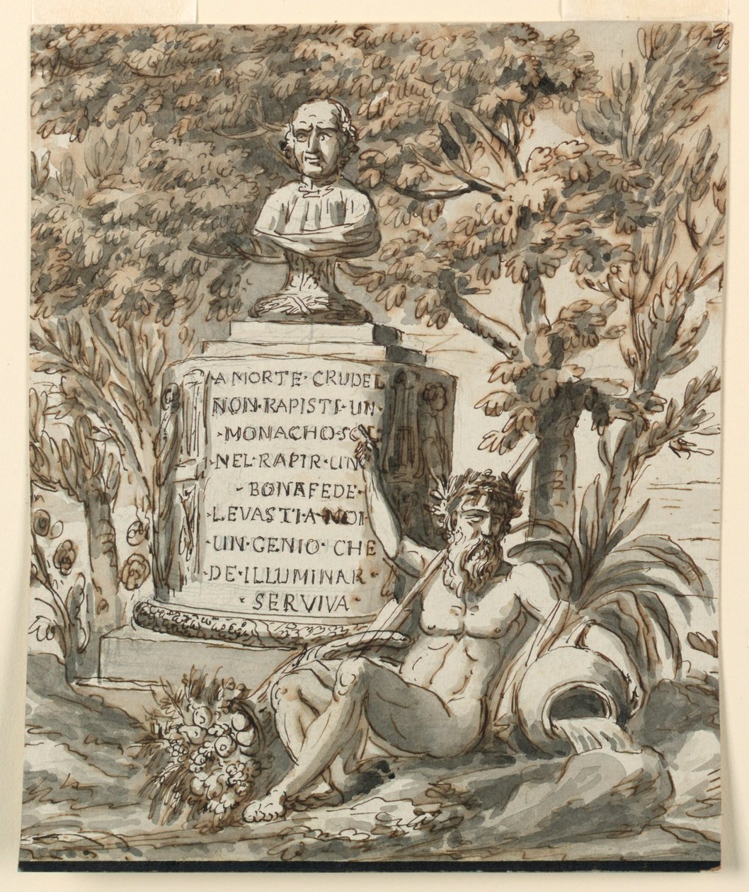 Sepulchral Monument for the Monk Bonafede by Giuseppe Barberi