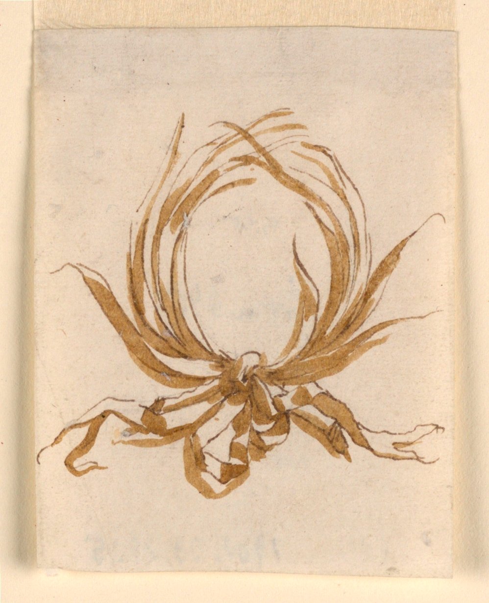 Circular Frame of Branches Fastened with Ribbon