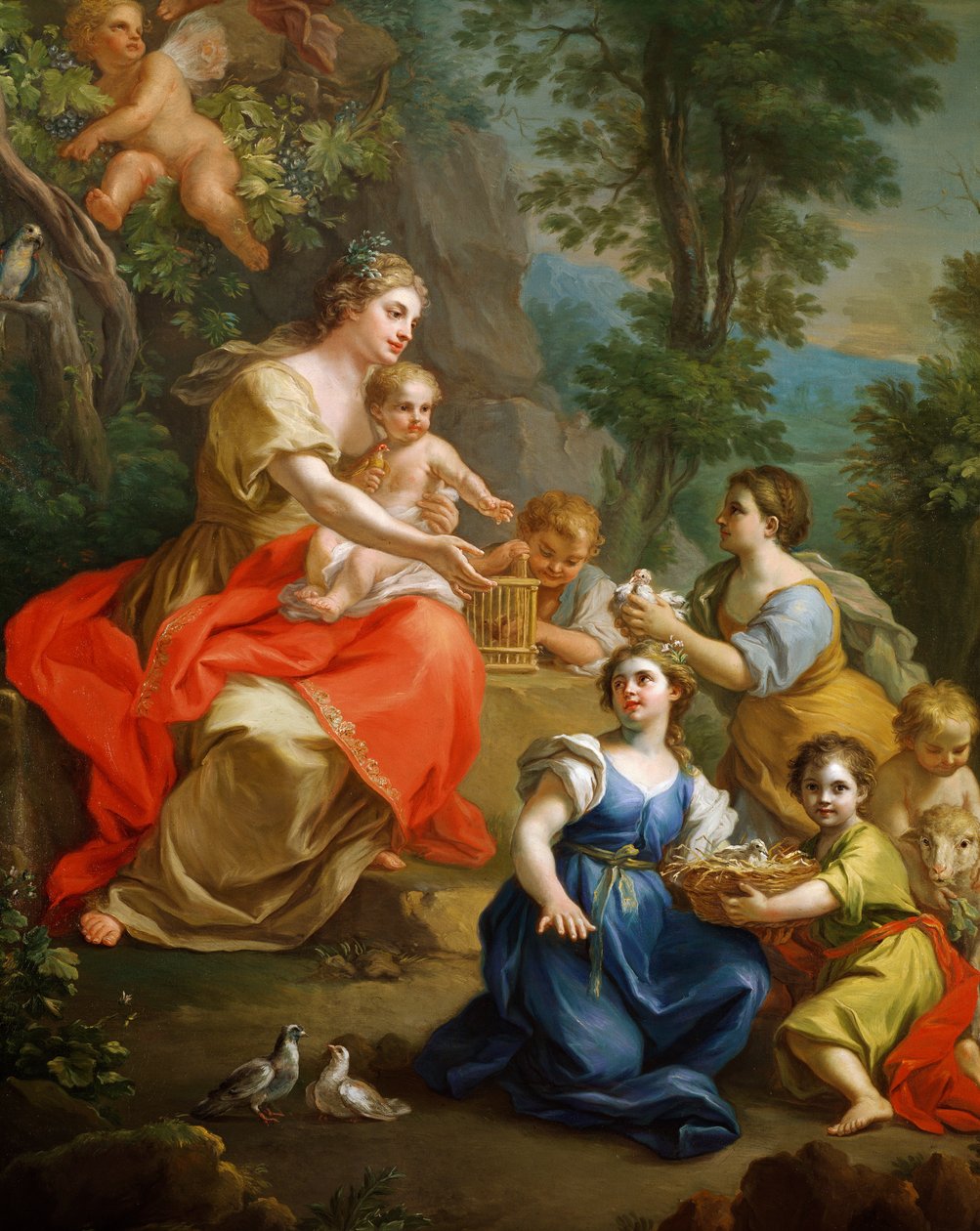 Allegory of Innocence, Detail by Giuseppe Bonito