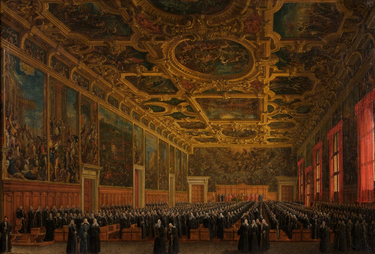 The Doge Morosini Receives the Command Staff by Giuseppe Borsato