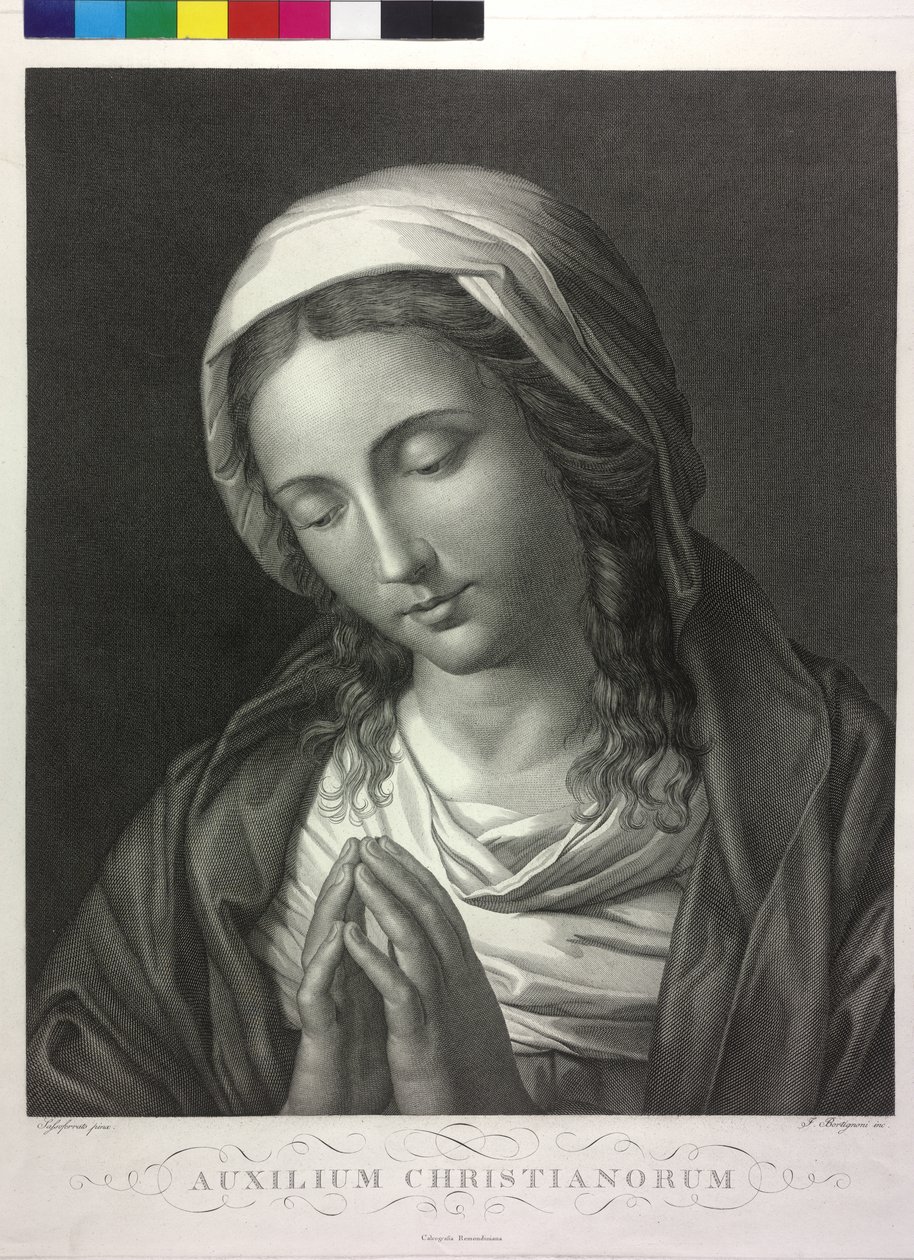 Praying Madonna by Giuseppe Bortignoni