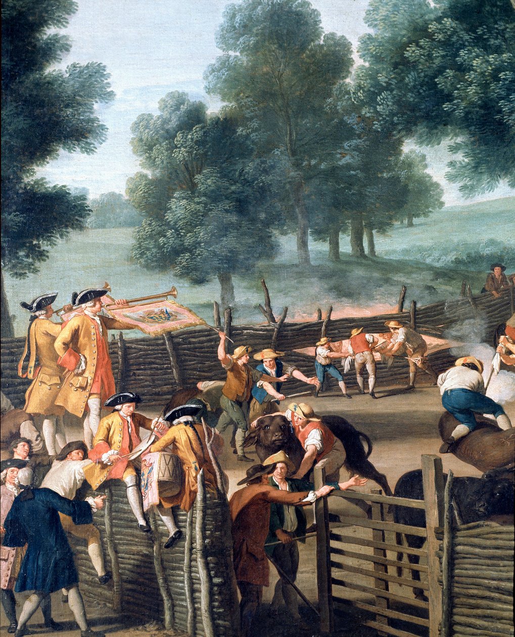 Livestock Branding Near Rome (detail) by Giuseppe Bottani