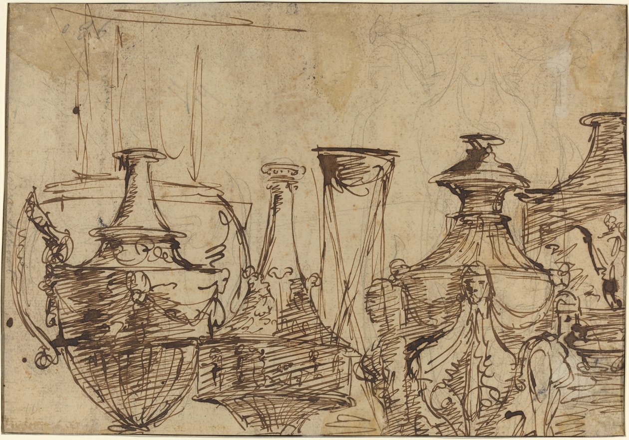 Designs for Vases by Giuseppe Cades