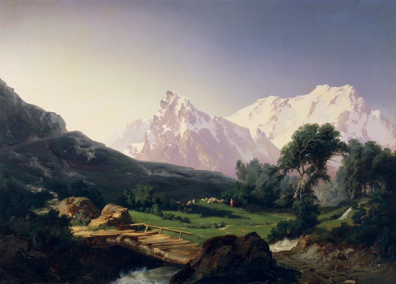 Alpine Peaks, Gressoney Valley by Giuseppe Camino