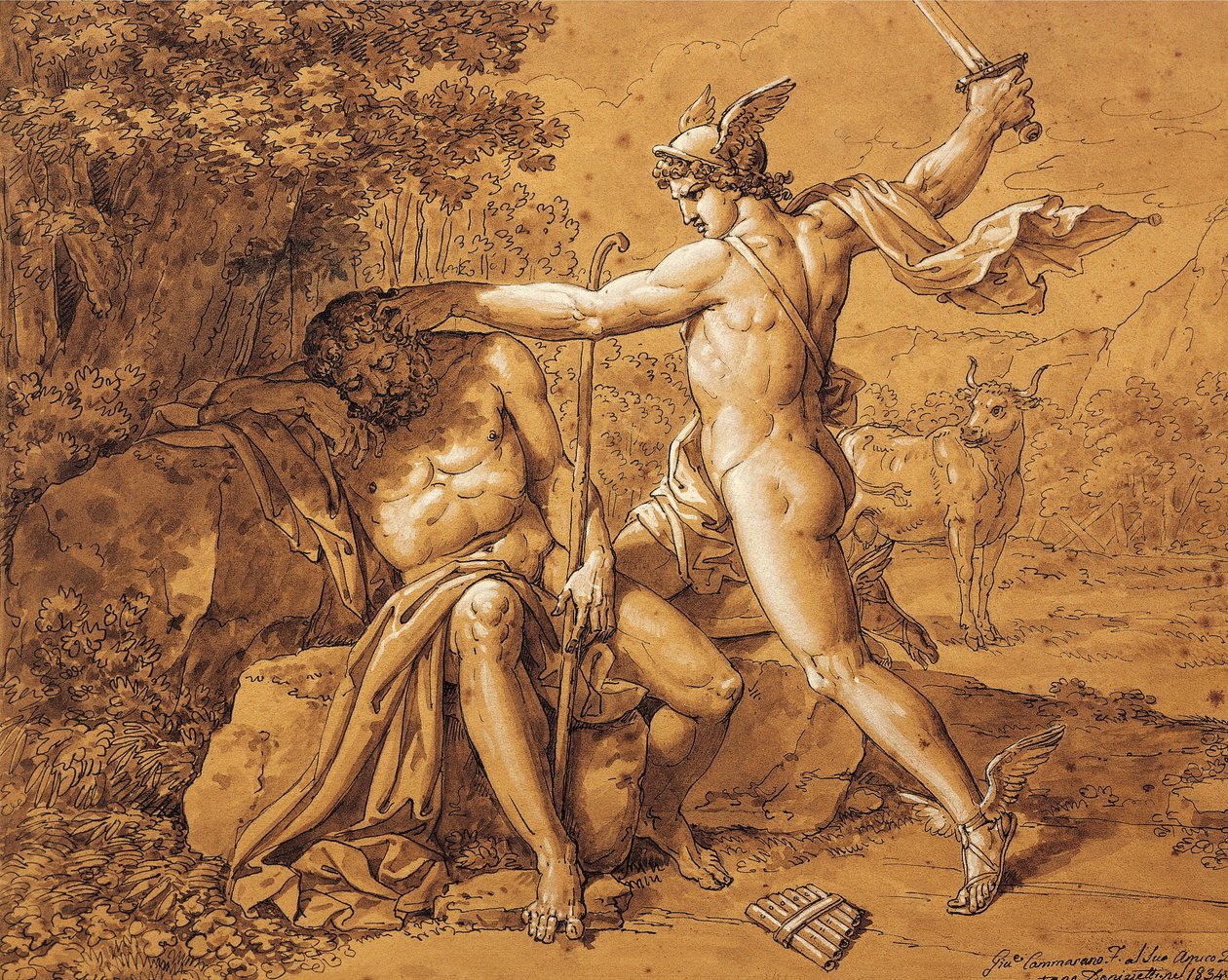 Mercury Killing Argus to Rescue the Nymph by Giuseppe Cammarano