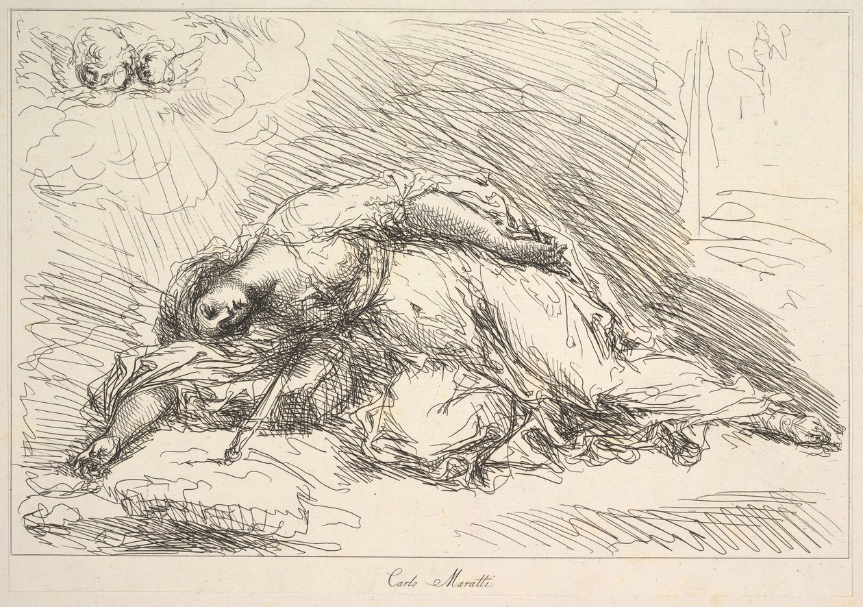 Woman Slain with Sword by Giuseppe Canale: Fine art print