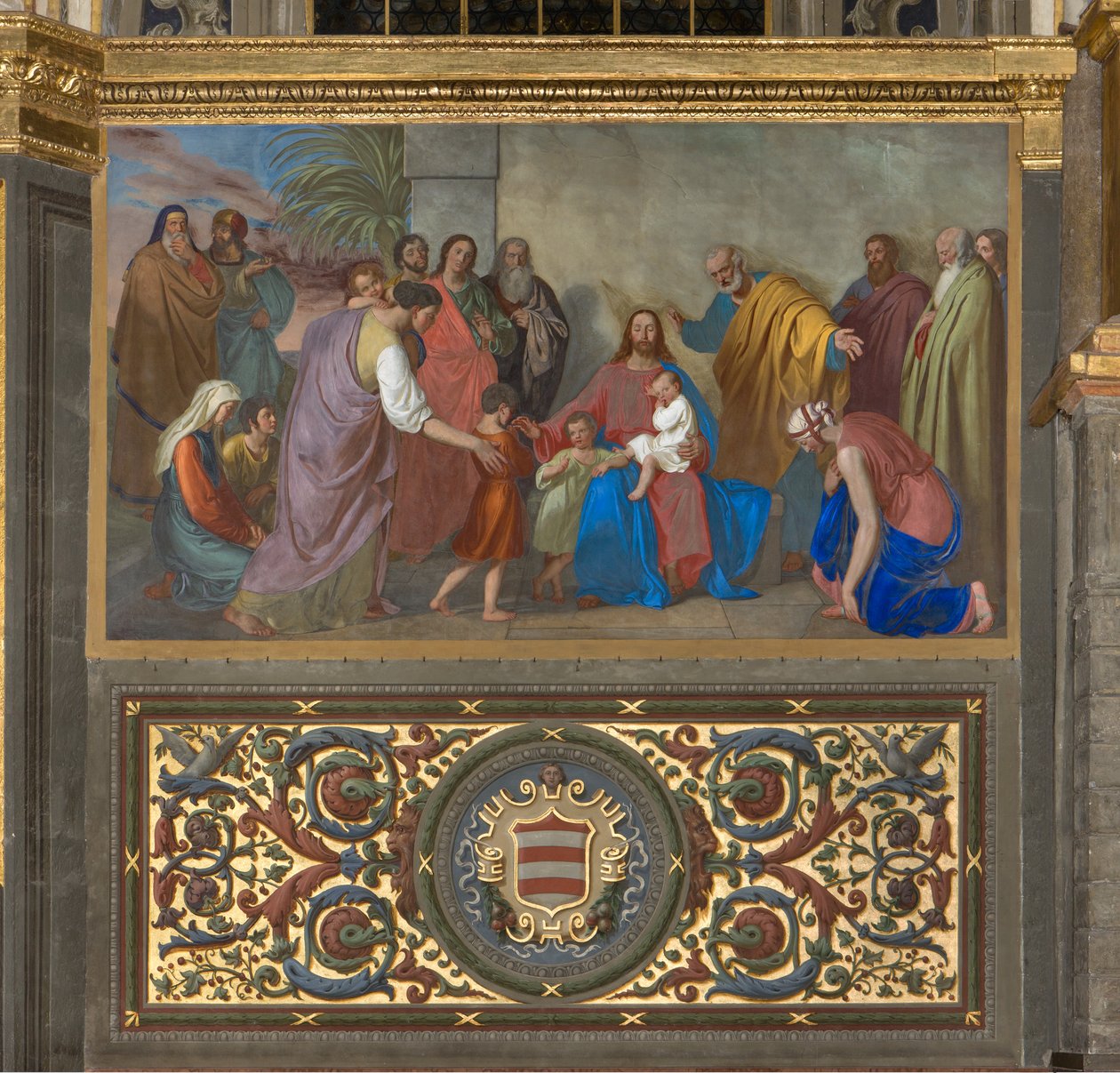 Presbytery, Giuseppe Diotti, Sinite parvulos 1833 by Giuseppe Diotti