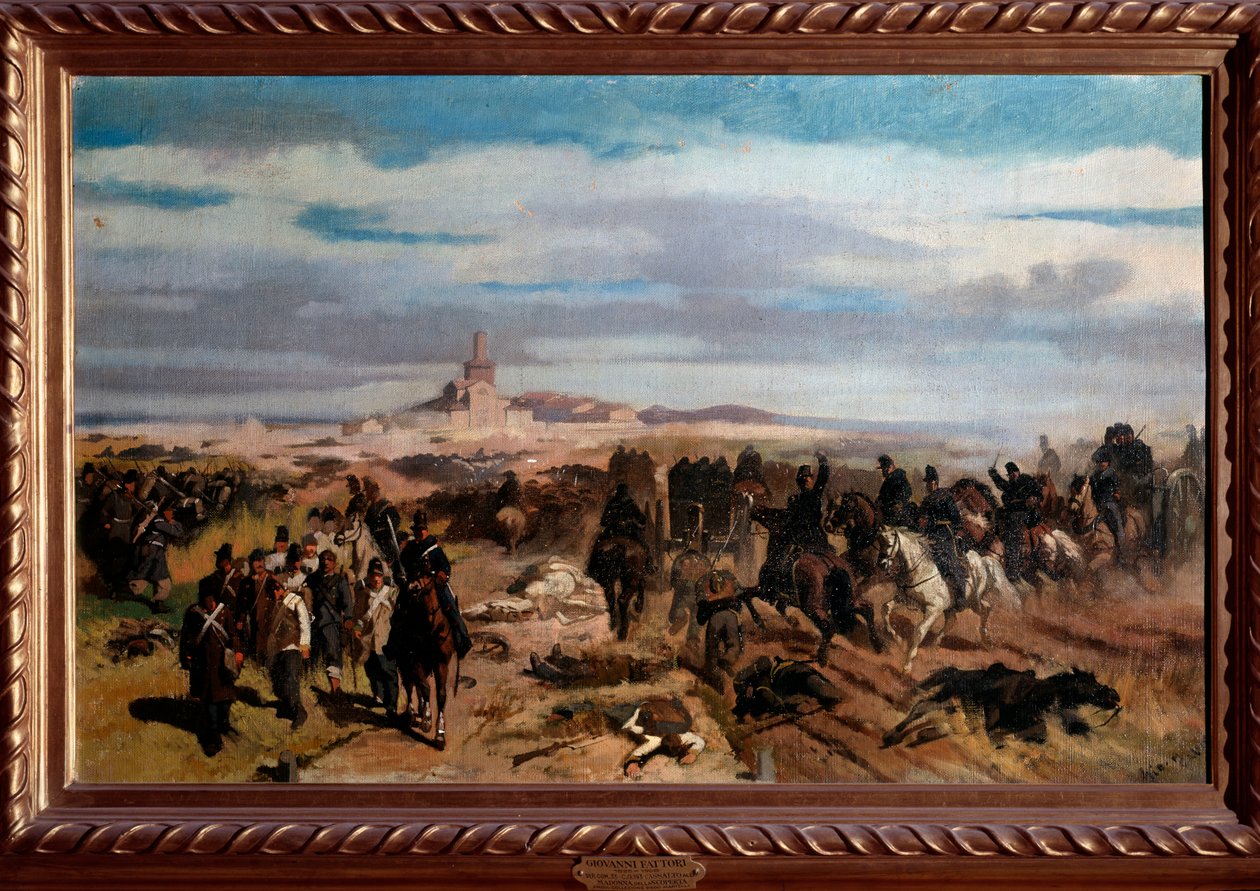 The Battle of Solferino and San Martino on 24 June 1859 by Giuseppe Fattori