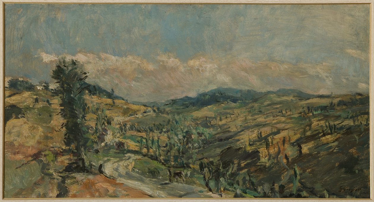 Landscape with Cypresses by Giuseppe Graziosi