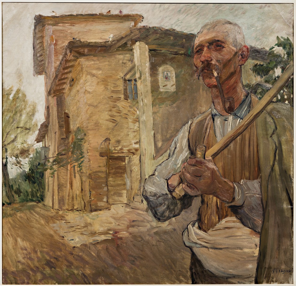 Man with a Pipe by Giuseppe Graziosi
