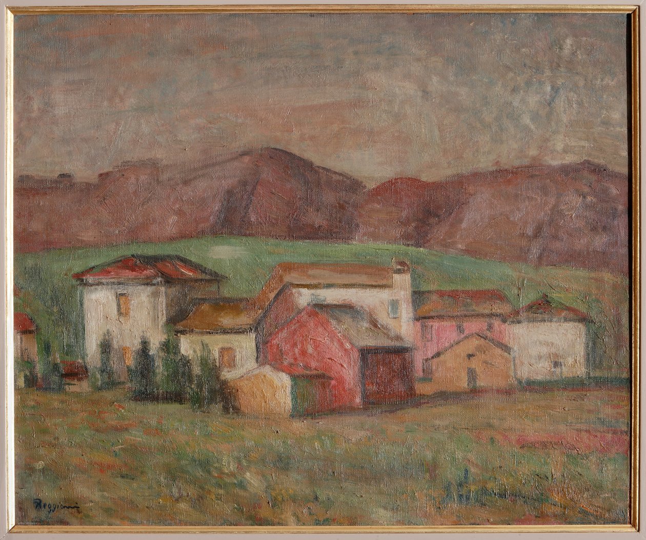 Village at the Foot of the Mountains by Giuseppe Graziosi