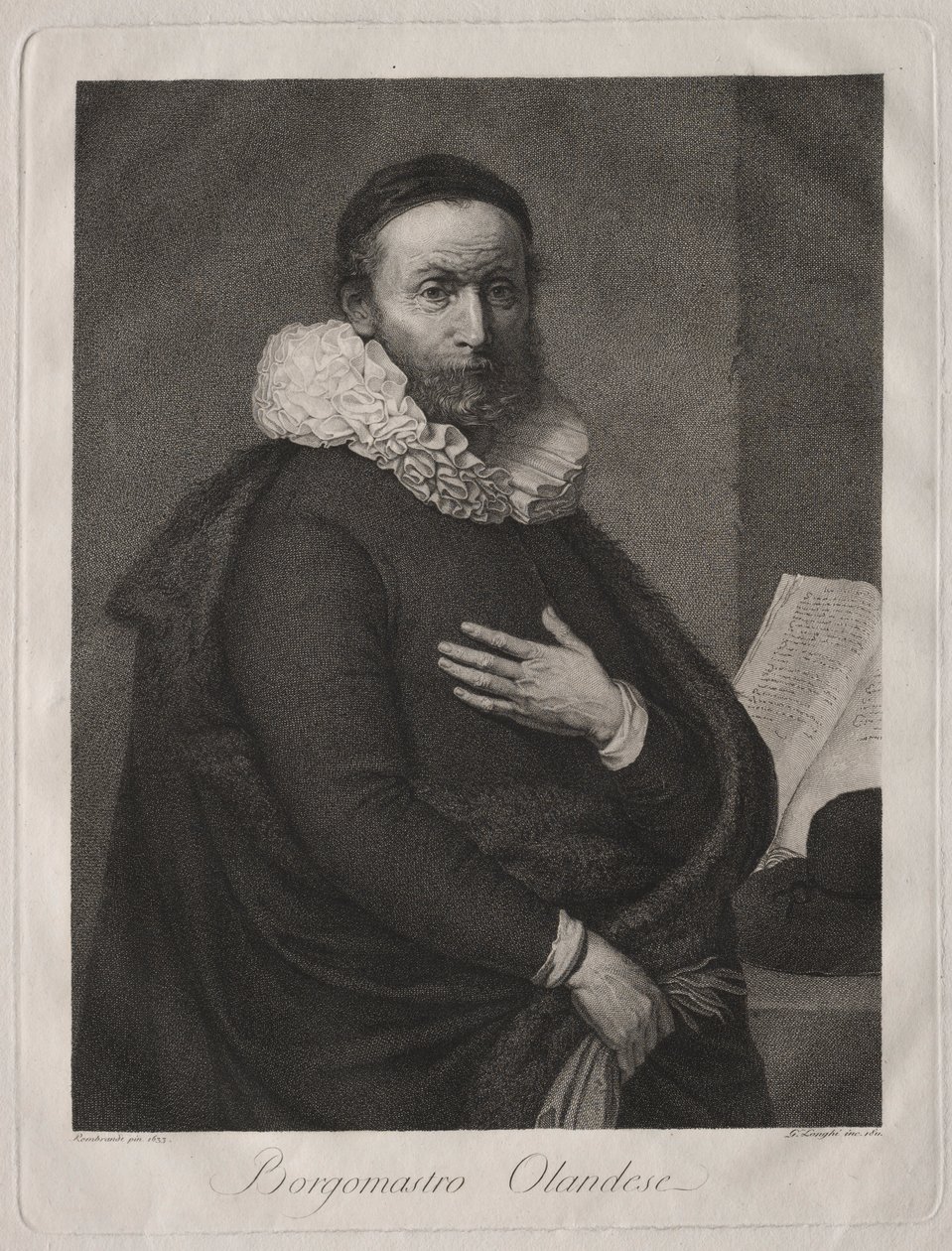 The Dutch Burgomaster, 1811 by Giuseppe Longhi