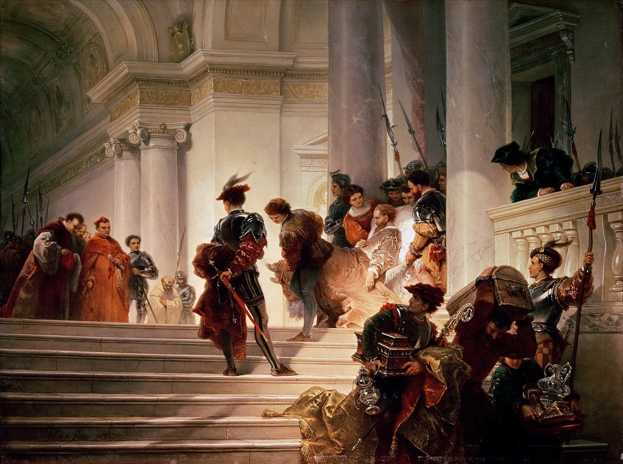 Cesare Borgia Leaving the Vatican by Giuseppe Lorenzo Gatteri