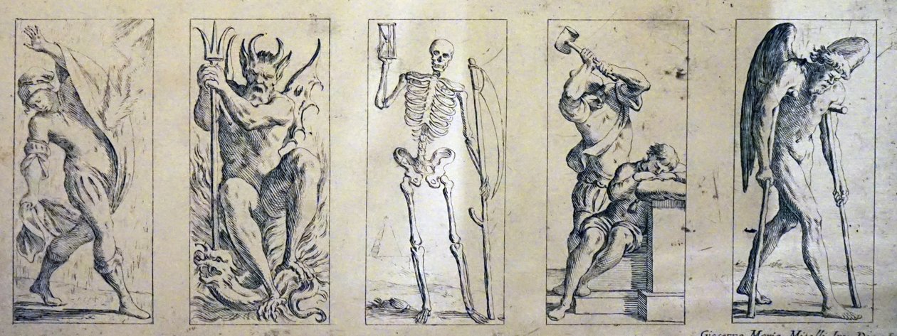 17th Century tarot cards by Giuseppe Maria Mitelli