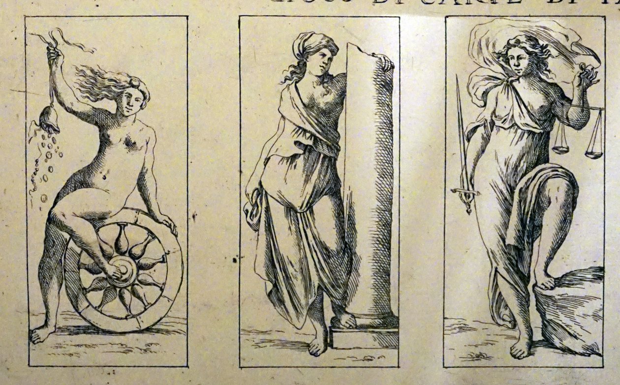 17th Century tarot cards by Giuseppe Maria Mitelli