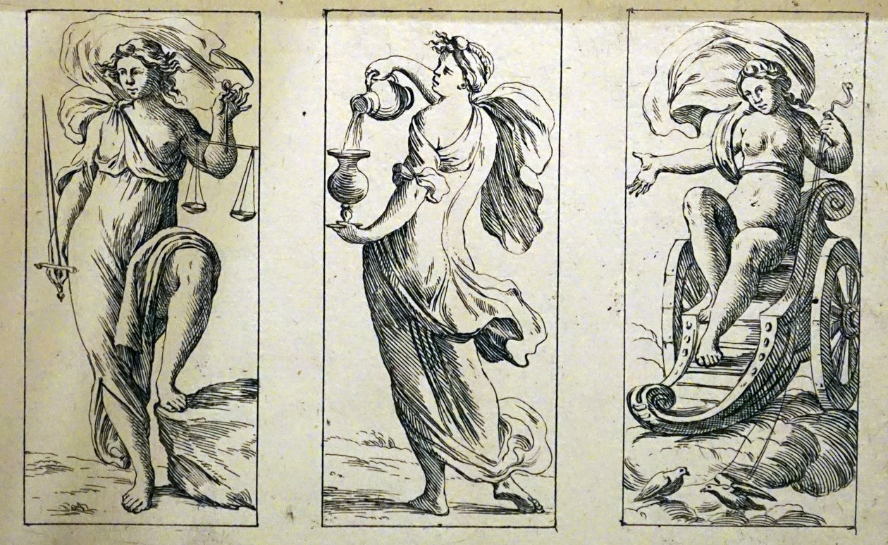 17th Century tarot cards by Giuseppe Maria Mitelli