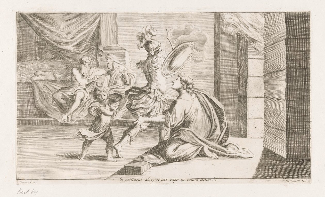 Aeneas Departs for Battle by Giuseppe Maria Mitelli
