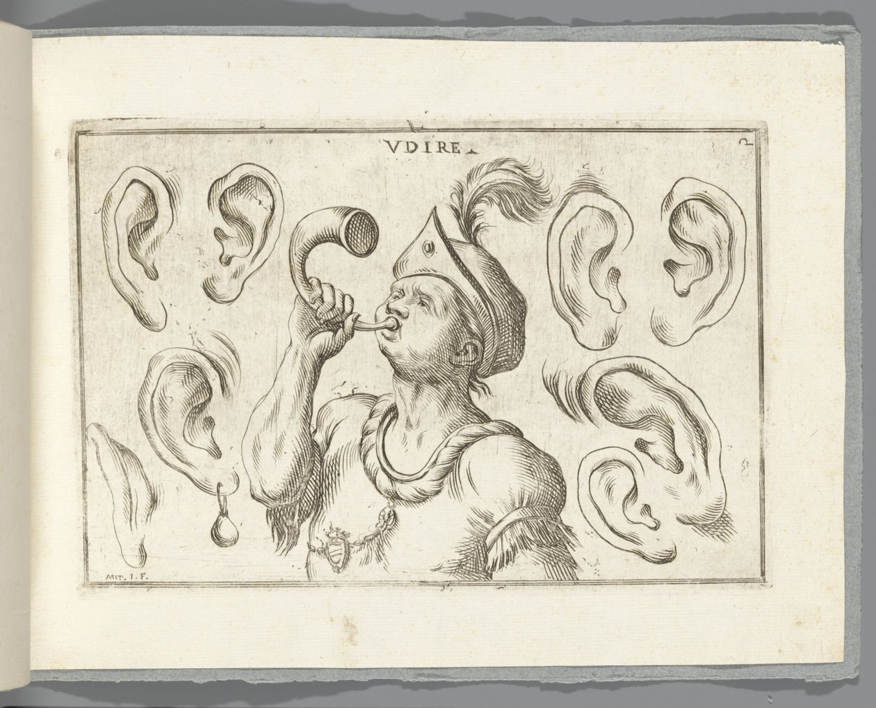 Hearing by Giuseppe Maria Mitelli