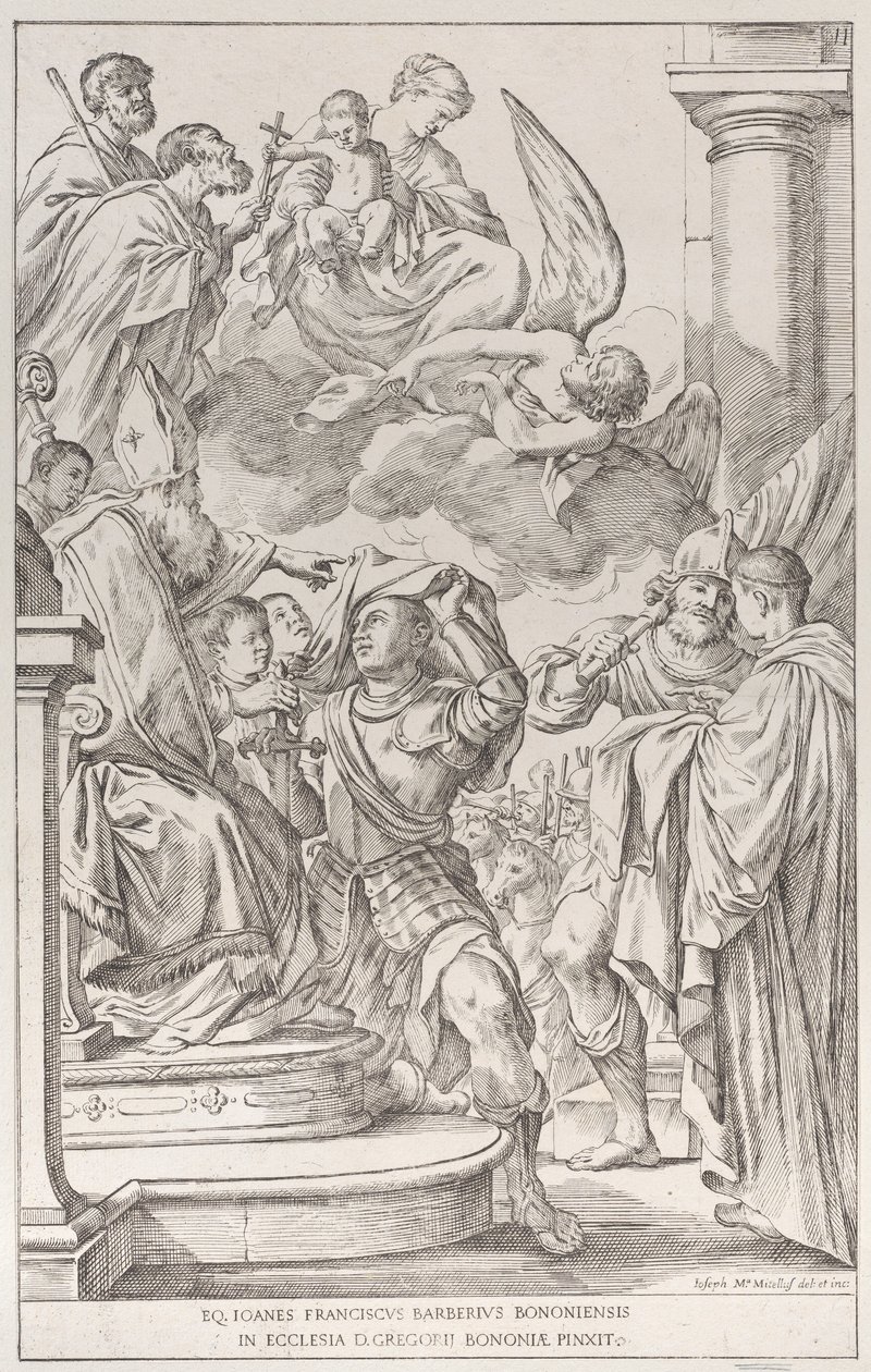 Plate 11: Saint William of Aquitaine, 1678 by Giuseppe Maria Mitelli