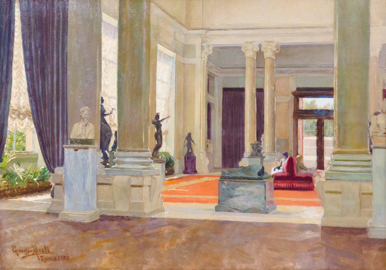 The National Gallery of Modern Art. Entrance hall by Giuseppe Micali