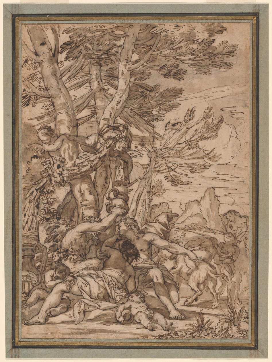 A Bacchanal by Giuseppe Nicola Nasini