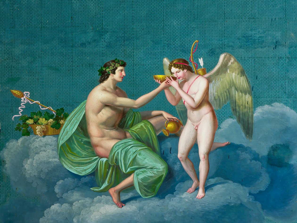 Bacchus and Cupid by Giuseppe Patania