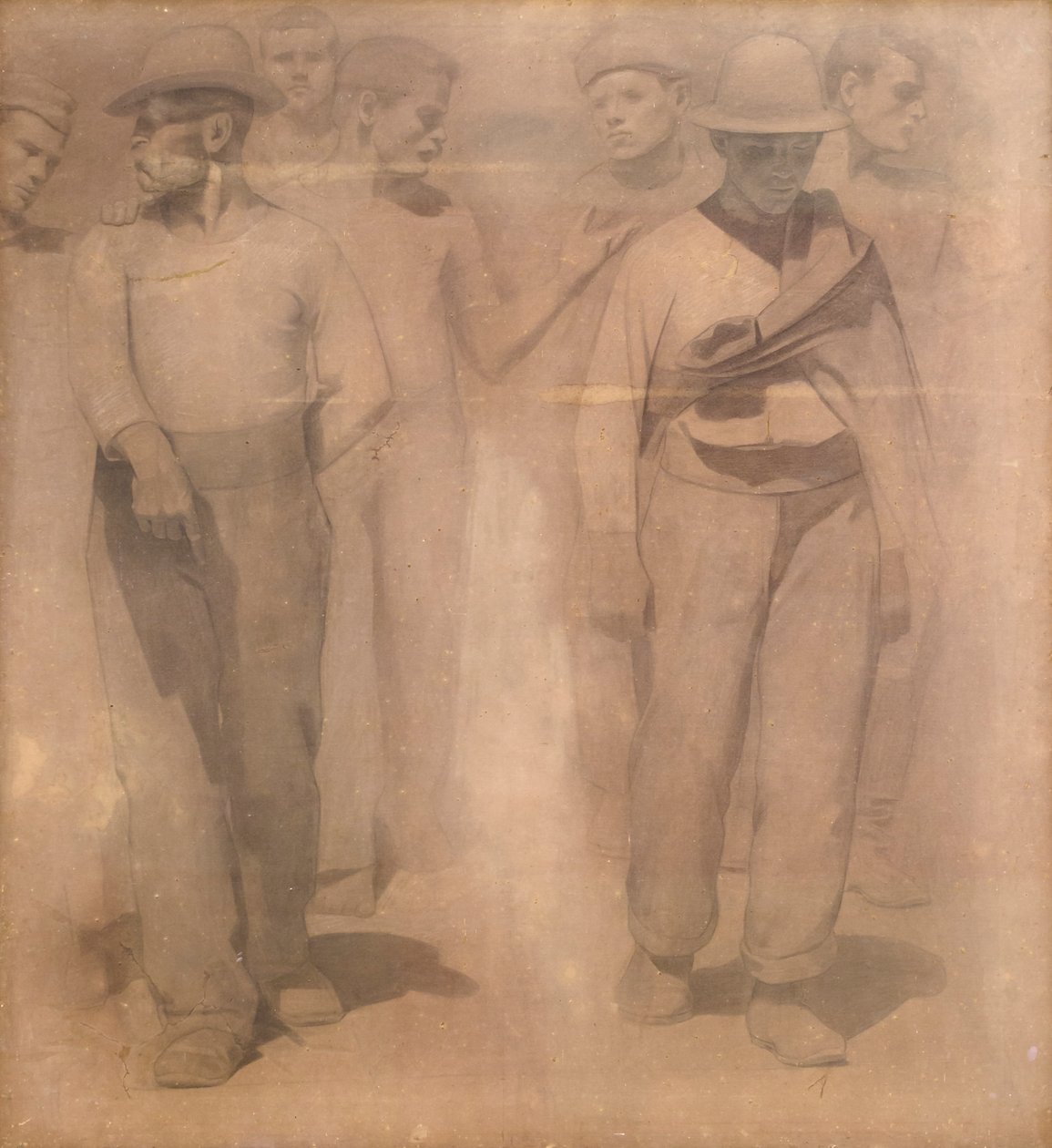 Cartoon for The Fourth State by Giuseppe Pellizza da Volpedo