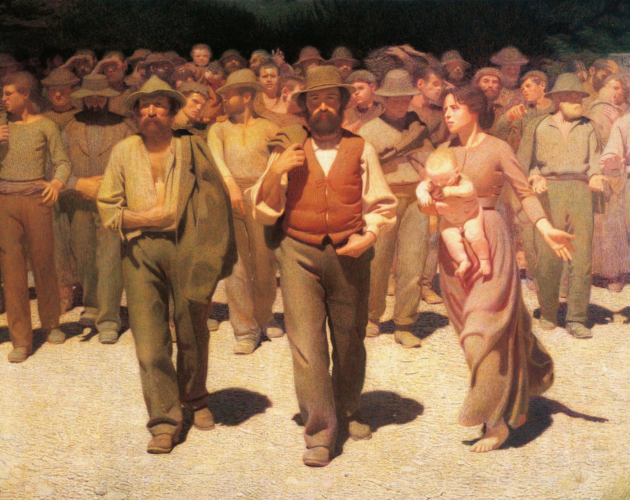 The Fourth State, detail by Giuseppe Pellizza da Volpedo