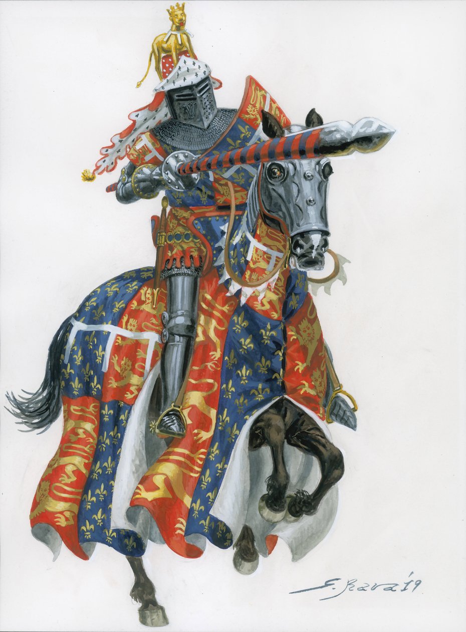 The Black Prince (Edward of Woodstock, Edward Plantagenet or Edward the Black) by Giuseppe Rava