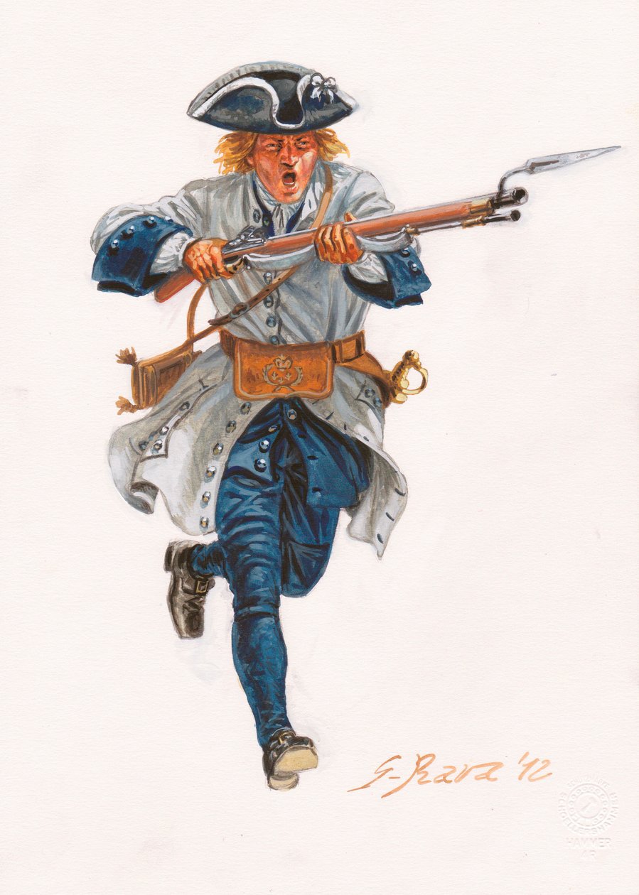 French Soldier at the Battle of Denain by Giuseppe Rava