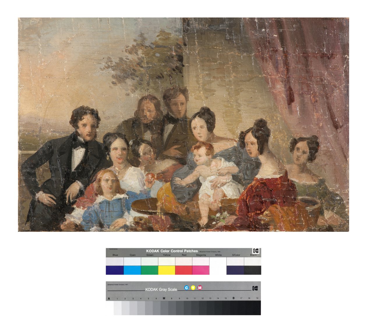 Sinigallia Family, Sketch by Giuseppe Tominz