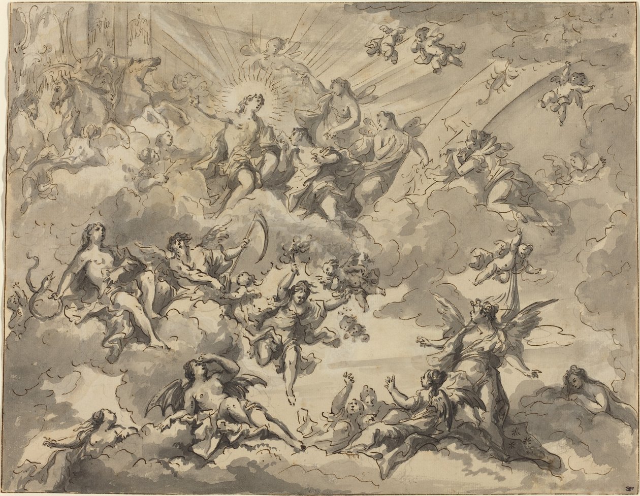 Apollo and the Muses by Giuseppe Valeriani