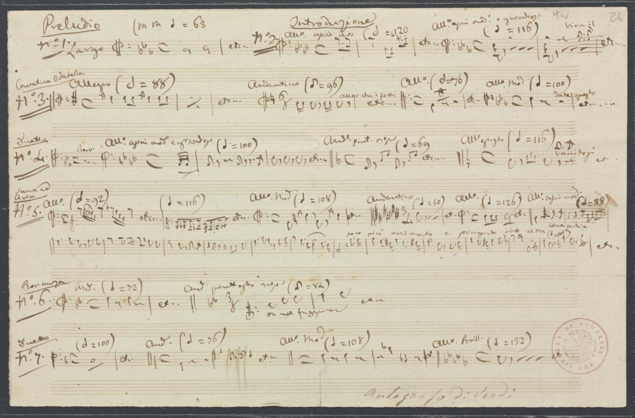 Thematic Index to Attila by Giuseppe Verdi by Giuseppe Verdi