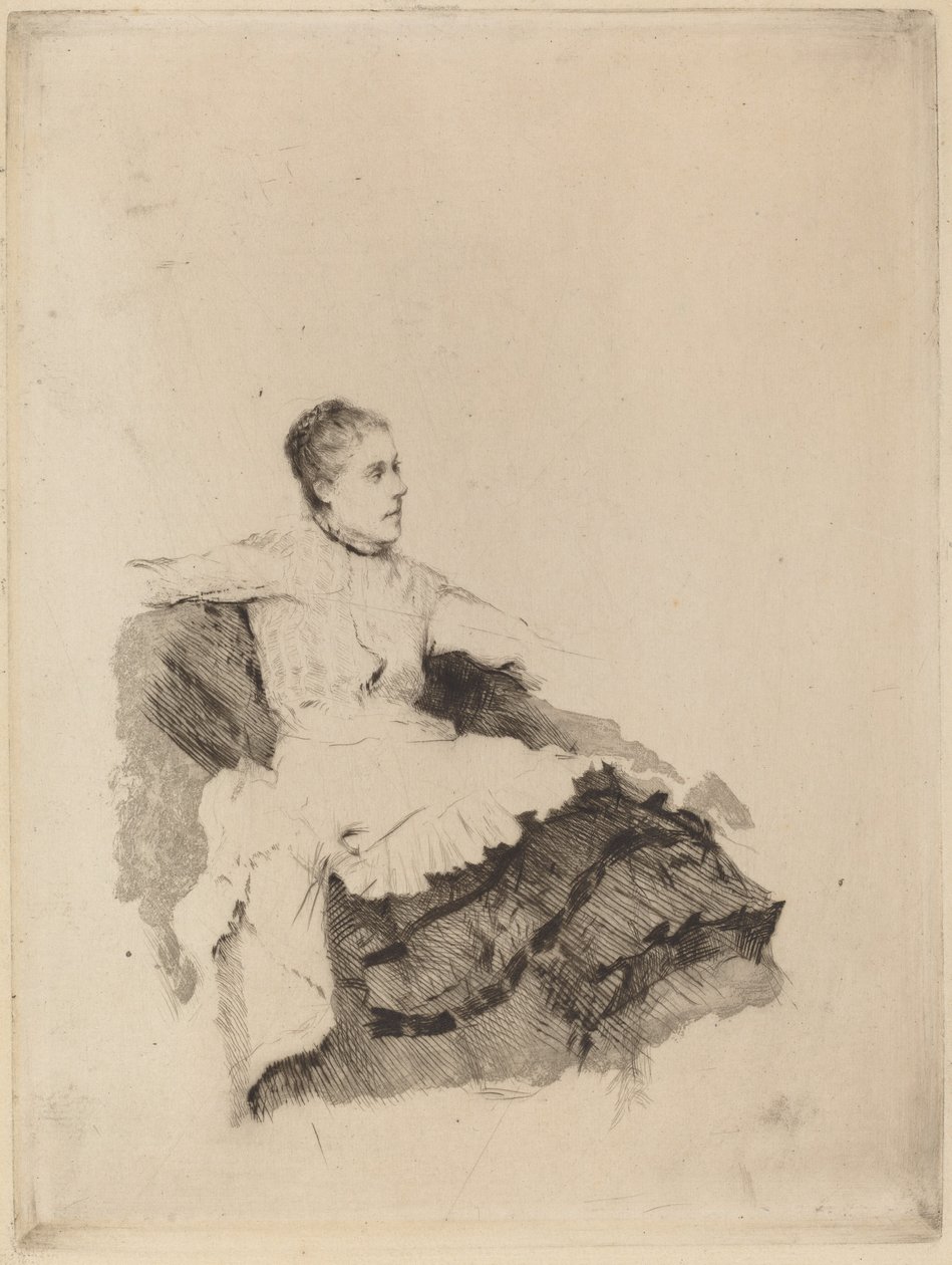 Portrait of Madame de Nittis ("Attention") by Giuseppe de Nittis