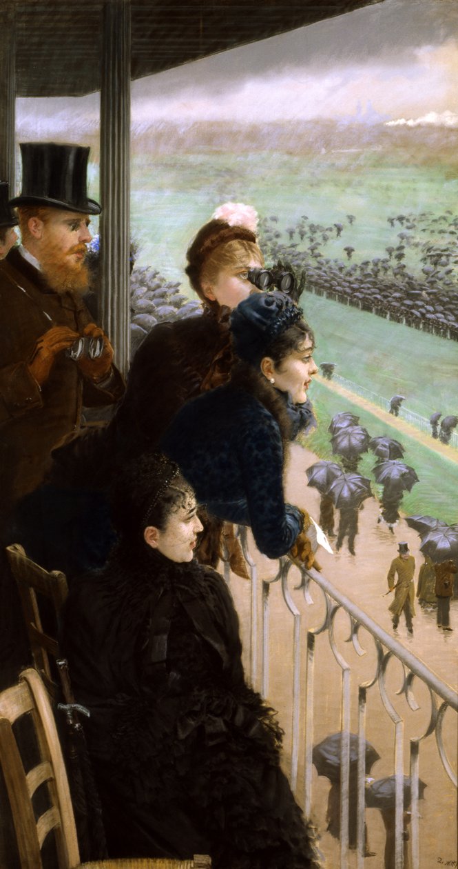 Racecourse at the Bois de Boulogne by Giuseppe de Nittis
