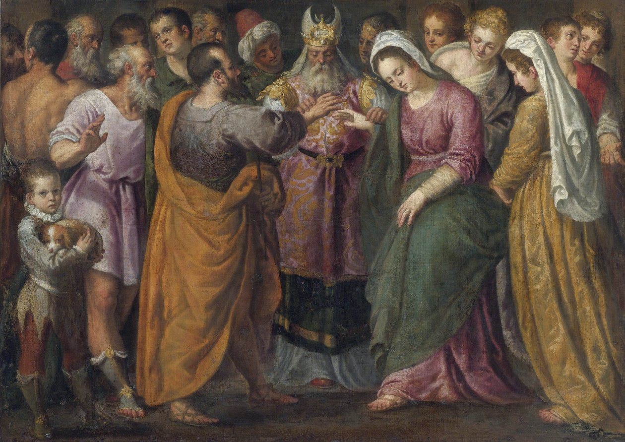 The Marriage of Mary and Joseph by Giuseppe della Porta Salviati