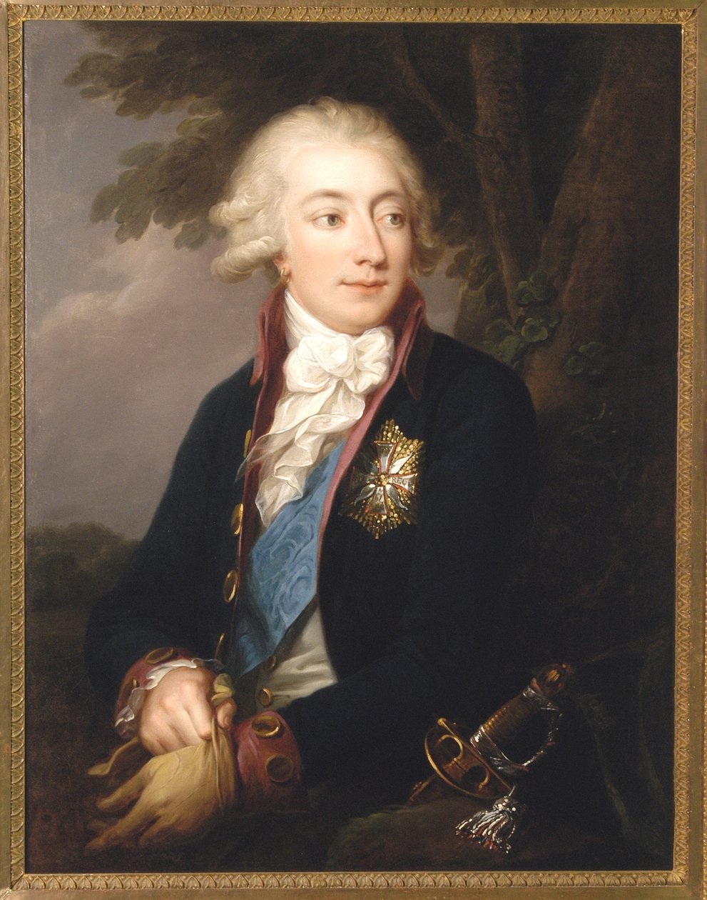 Count Antoni Jozef Lanckoronski by Giuseppe or Josef Grassi