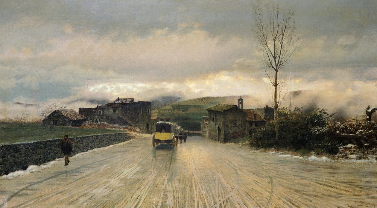 Crossing of the Apennines by Giuseppe or Joseph de Nittis