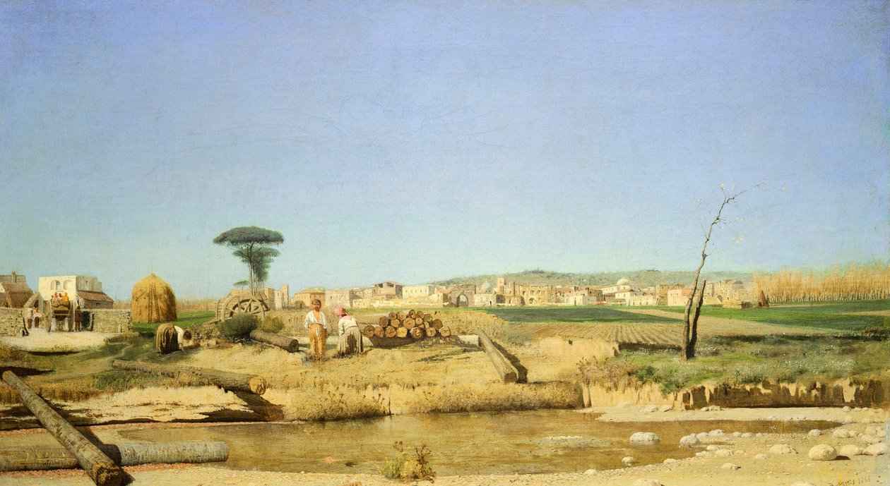 Farmhouse Near Naples by Giuseppe or Joseph de Nittis