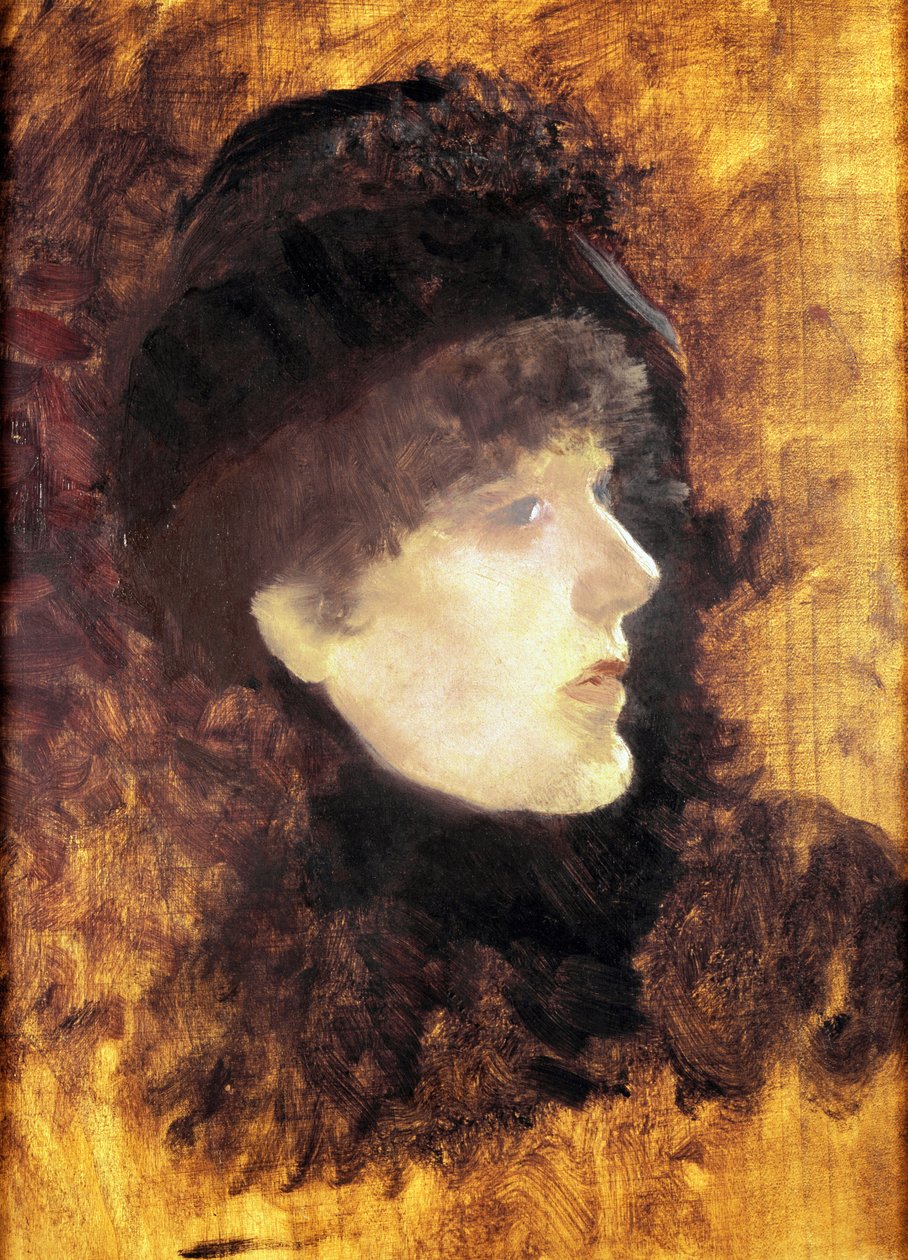 Portrait of Sarah Bernhardt by Giuseppe or Joseph de Nittis