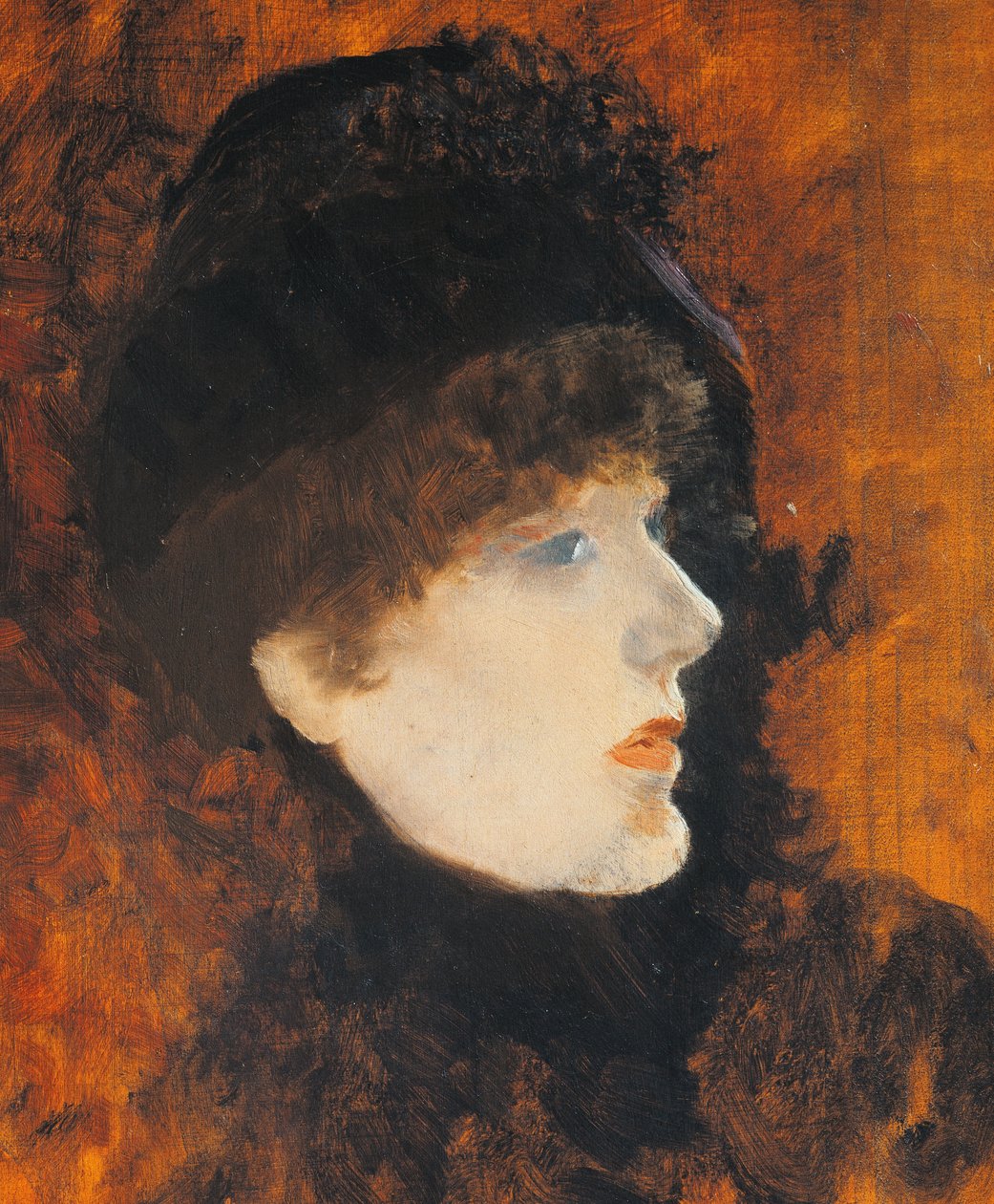 Sarah Bernard, by Giuseppe de Nittis by Giuseppe or Joseph de Nittis