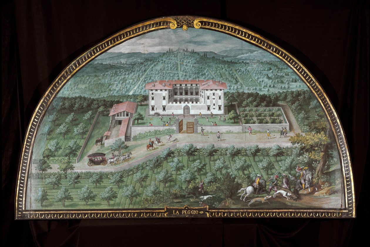 View of Villa La Peggio near Florence, Italy by Giusto Utens