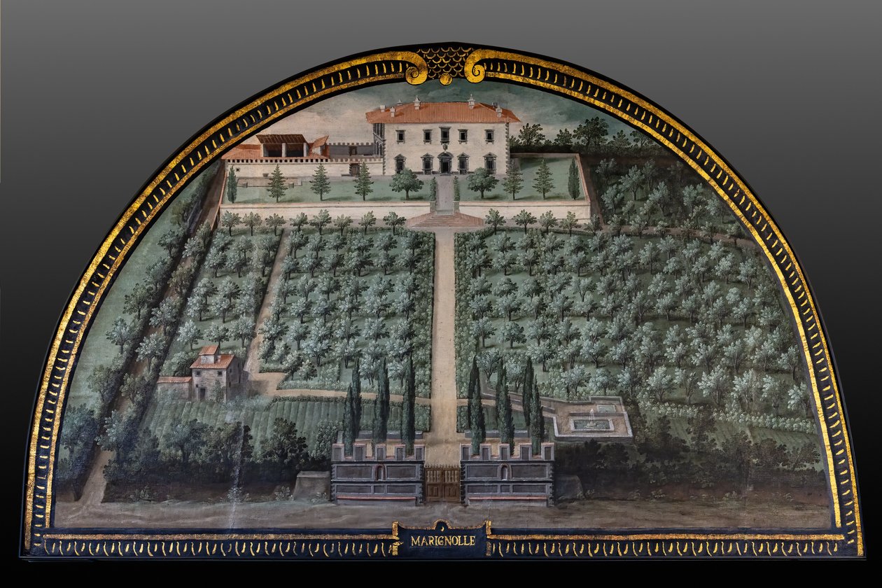 The Medici Villa of Marignolle by Giusto Utens