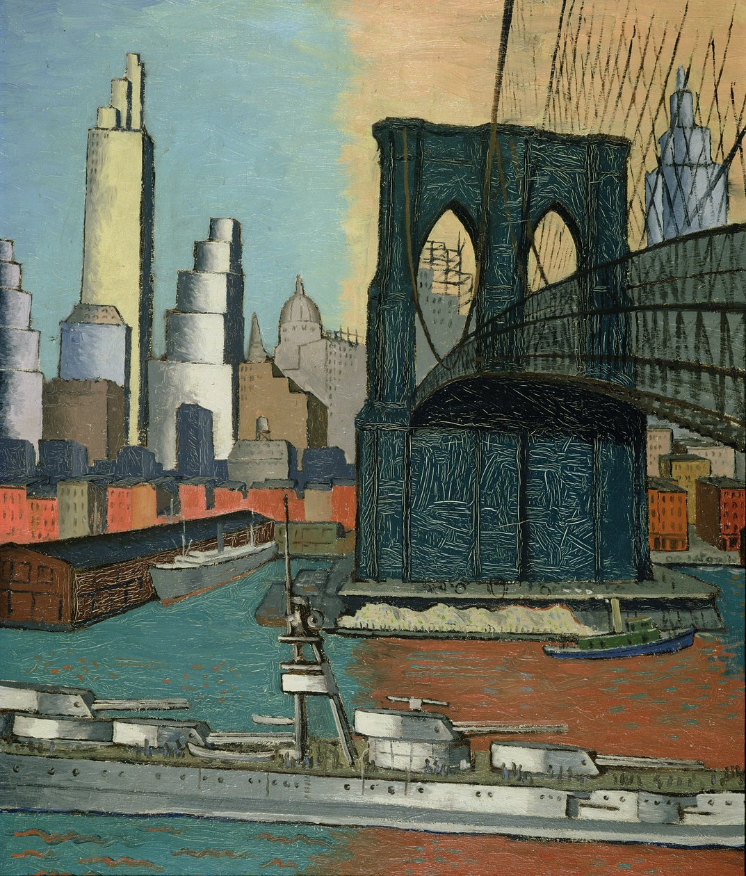 Bridge Tower, 1929 by Glenn O Coleman