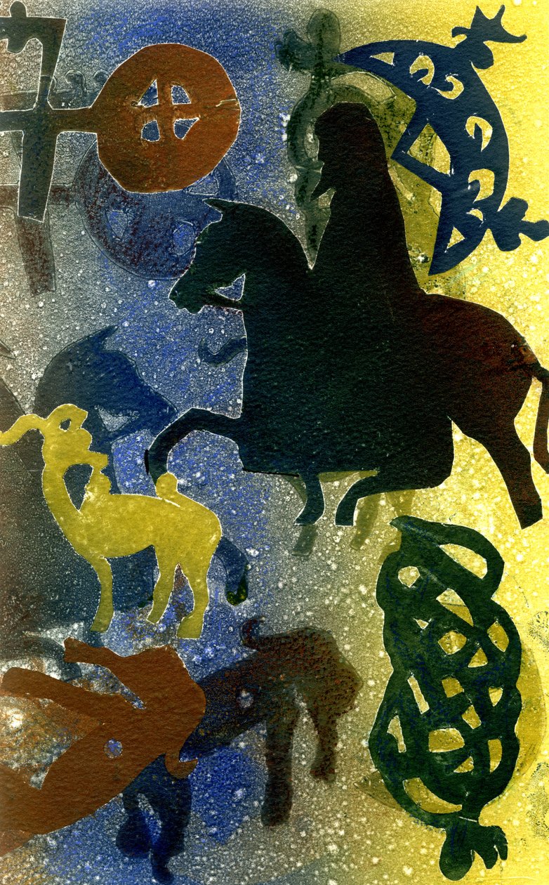 Pictish Horsemen by Gloria Wallington
