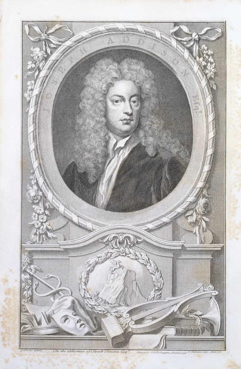 Joseph Addison, 1748 by Godfrey Kneller